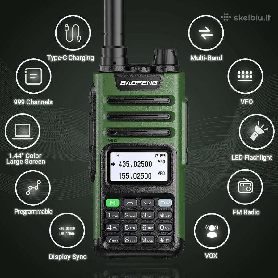 Baofeng Uv-13 Pro V2 10w Usb-c - nuotraukos Nr. 4