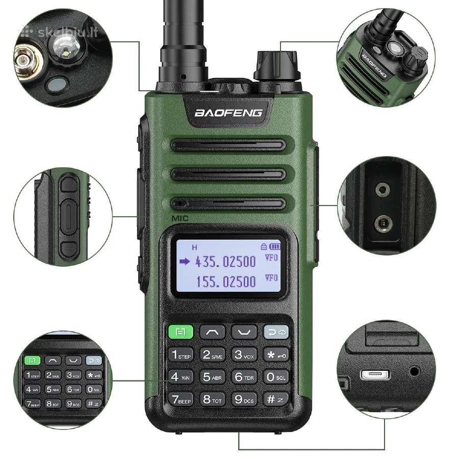 Baofeng Uv-13 Pro V2 10w Usb-c - nuotraukos Nr. 3