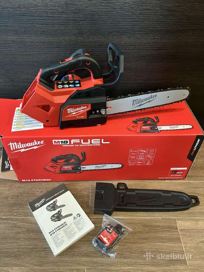 Milwaukee M18 akumuliatoriniai grandininiai pjukla