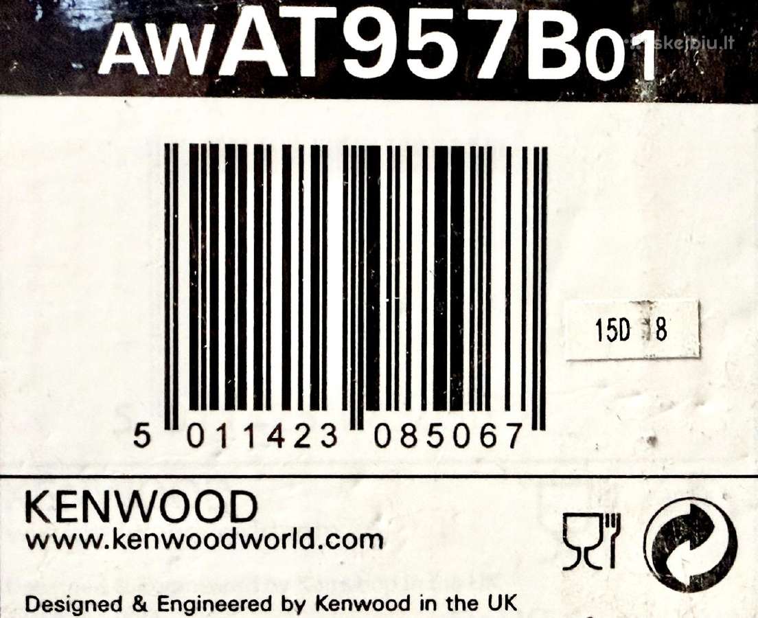 Kenwood Chef/major ledų gaminimo priedas At957 - nuotraukos Nr. 6