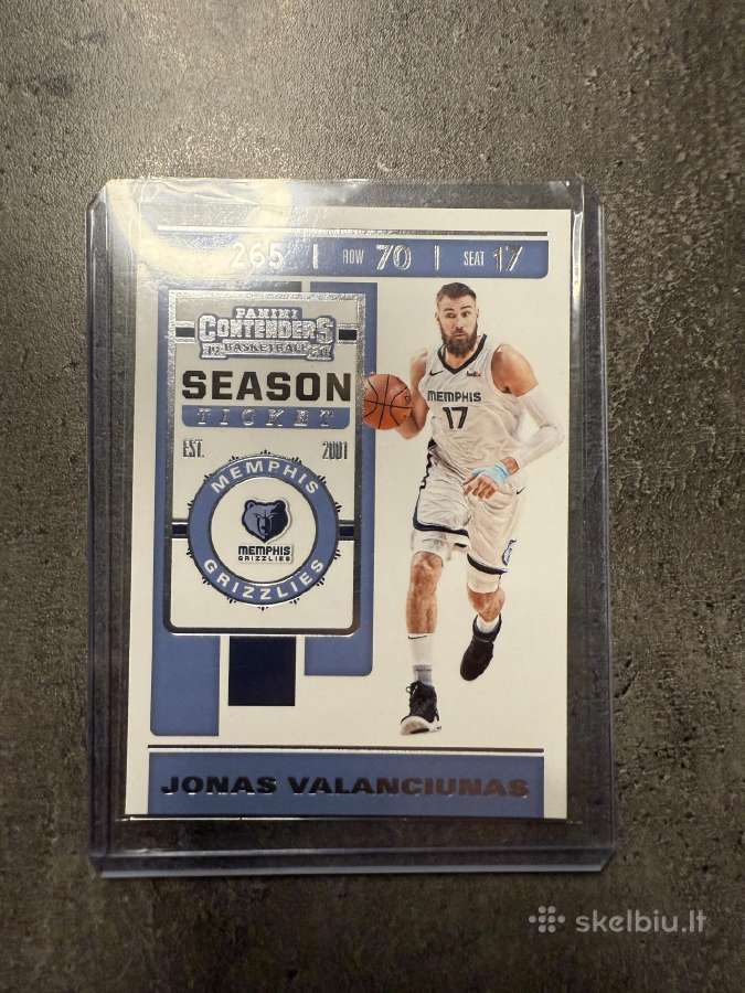 Nba Kolekcinės krepšinio kortelės Jonas Valanciuna