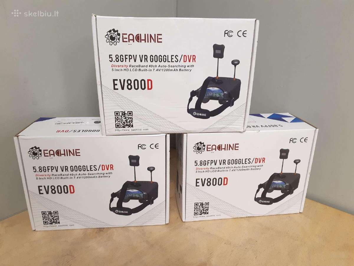 Nauji fpv akiniai Eachine Ev800d