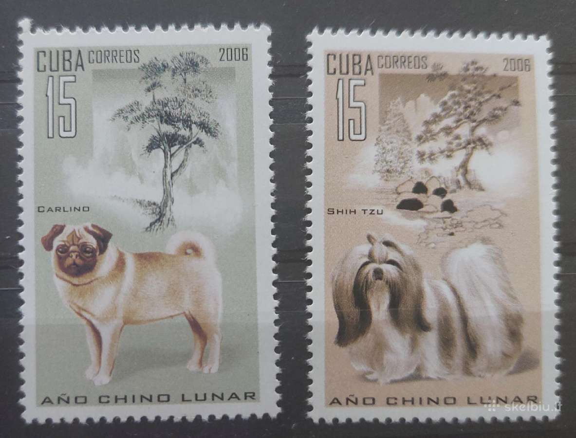 Kuba 2006 šunis , švarūs Michel 4774-4775