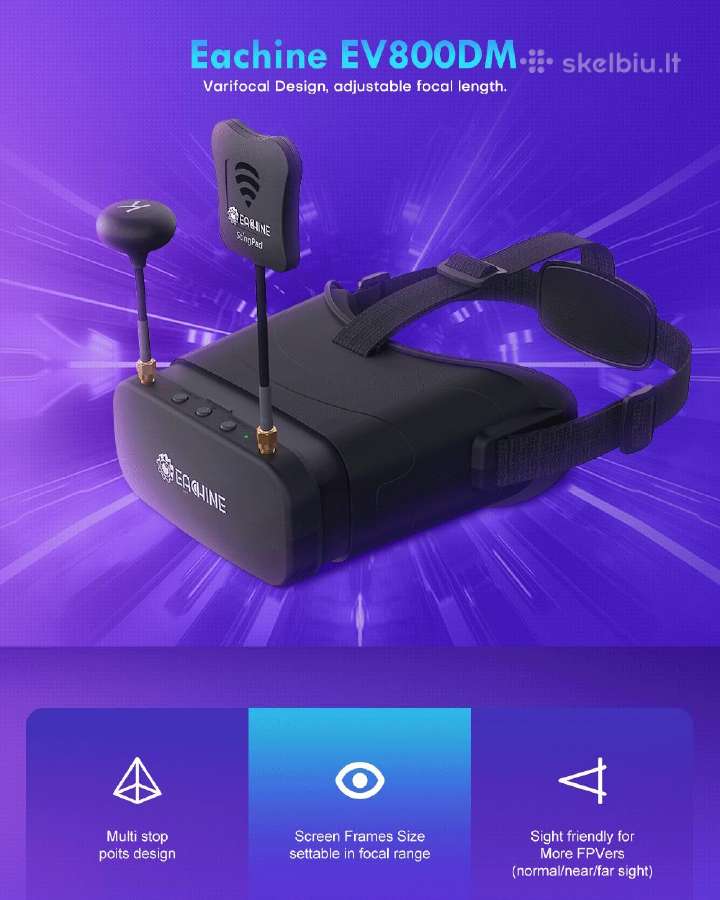 Nauji fpv akiniai Eachine Ev800dm - nuotraukos Nr. 5