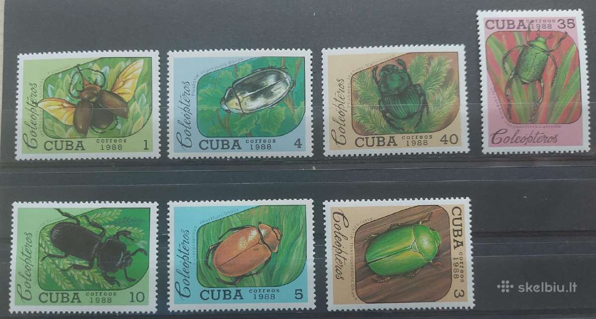 Kuba 1988 vabzdžiai , švarūs Michel 3192-3198