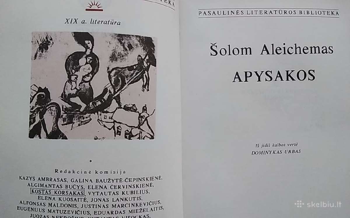 Apysakos. Šolom Aleichemas - nuotraukos Nr. 2