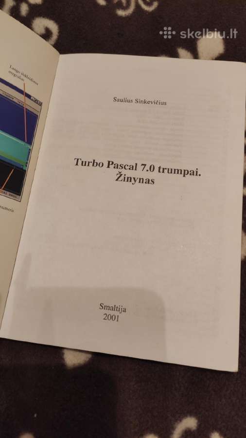 Turbo Pascal 7.0 trumpai. Žinynas. - nuotraukos Nr. 2