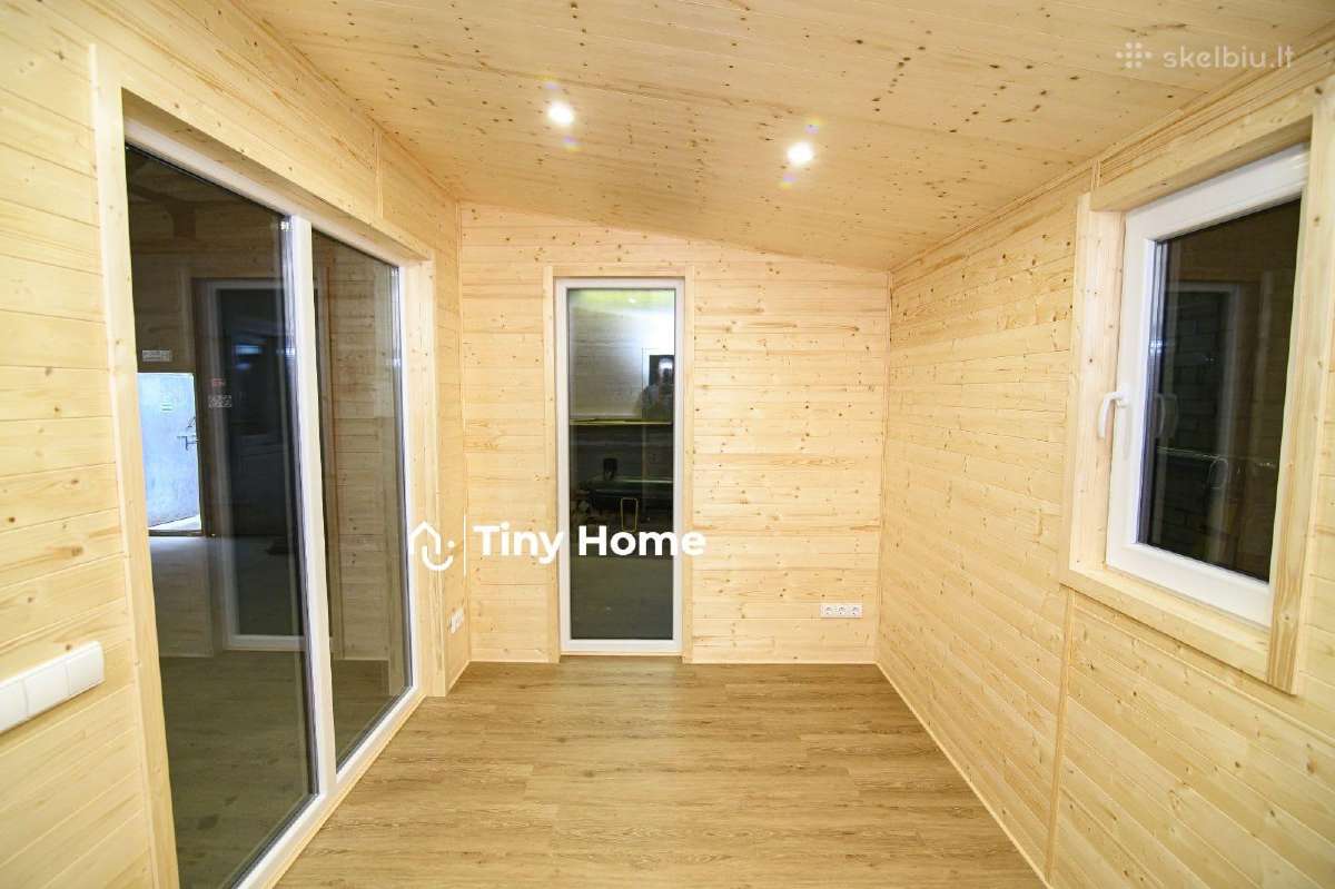 Karkasinė pirtis 15m2 2.5x6m mobili sauna