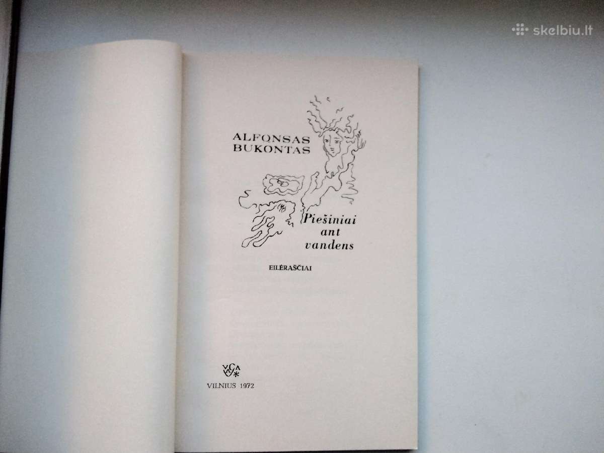 A. Bukontas. Piešiniai ant vandens. 1972 m. leid. - nuotraukos Nr. 2