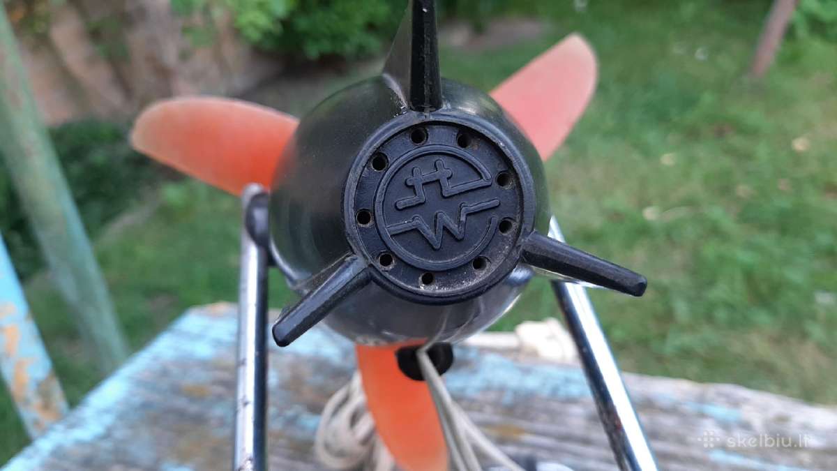 Antikvarinis mid century ventiliatorius bakelitas - nuotraukos Nr. 12