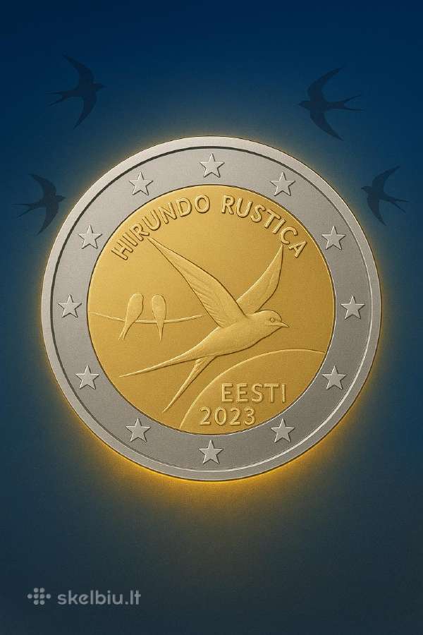 2023 2 eur Estija ritineliai Estonia 2€ roll