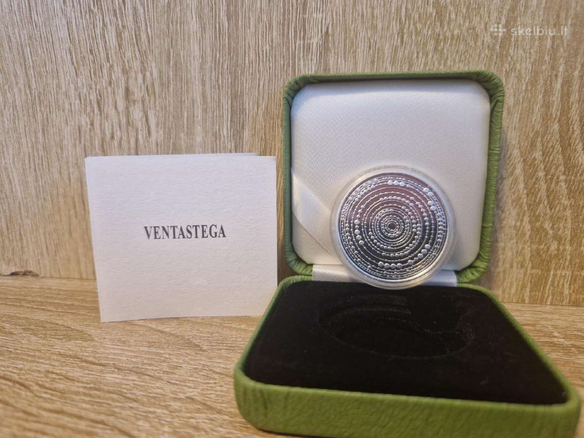 Latvija Ventastega 5 eurų sidabrinė moneta. - nuotraukos Nr. 2