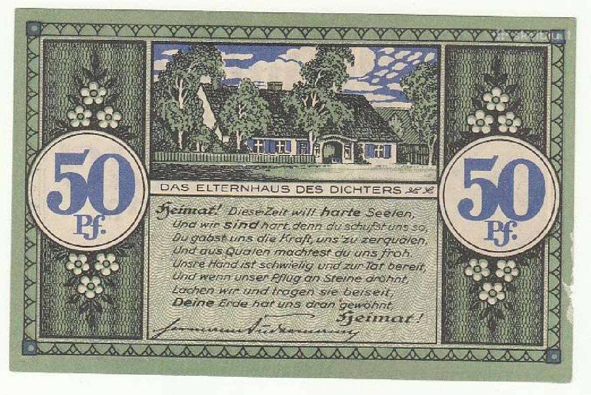 50 fenigių 1921 Šilutė - nuotraukos Nr. 2