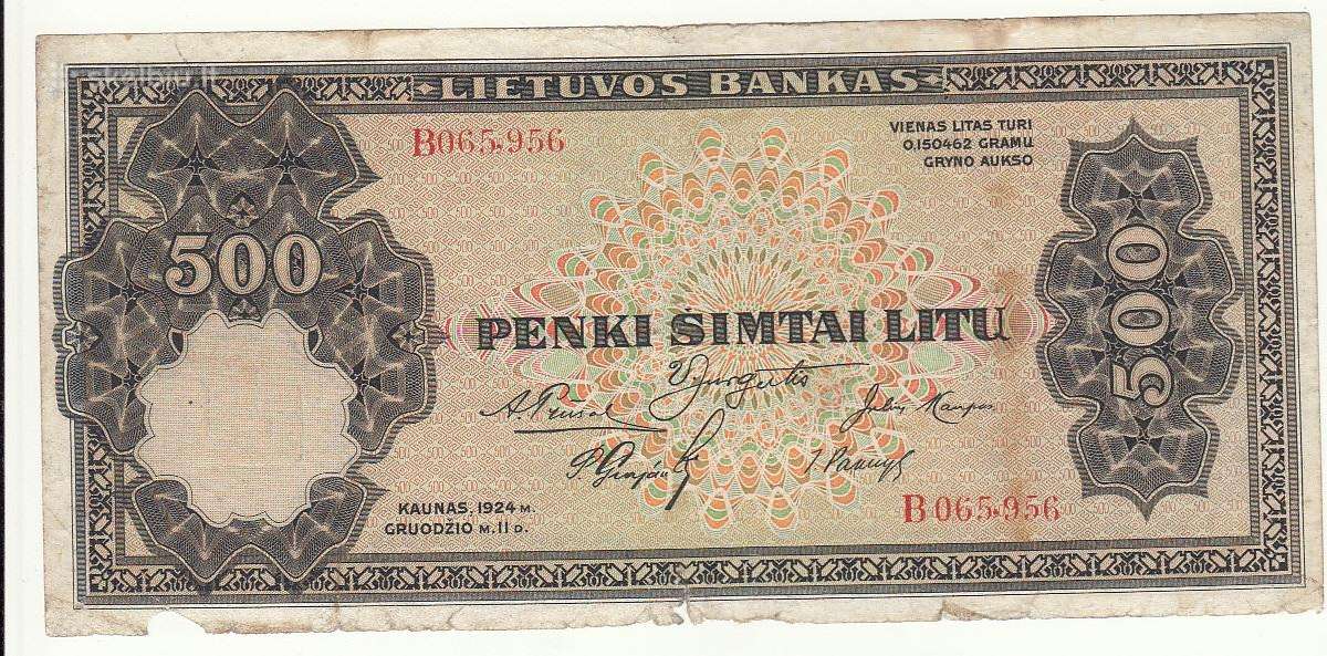 500 litų 1924