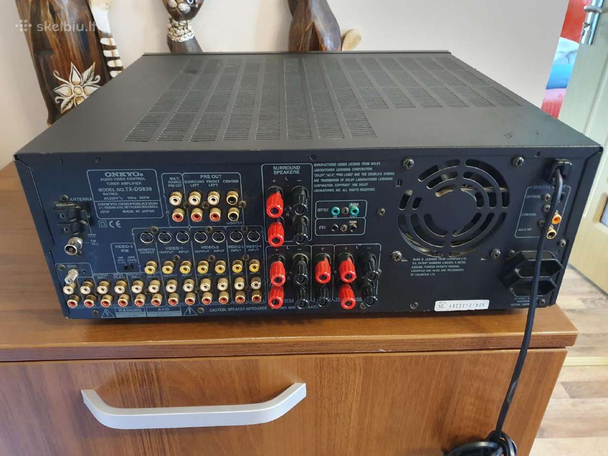 Onkyo integra Tx Ds838 - nuotraukos Nr. 2