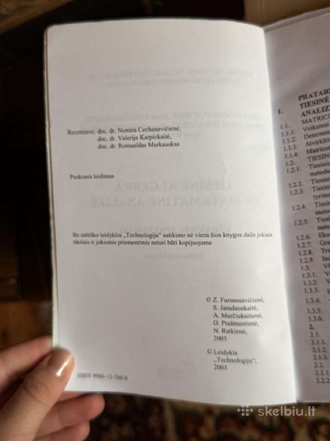 Tiesinė algebra ir matematinė analizė. Uždavinių s - nuotraukos Nr. 2