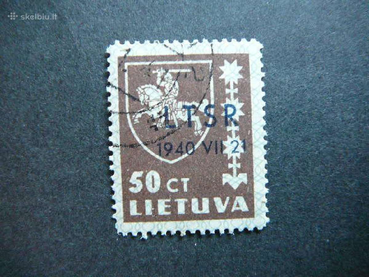 Lietuva 1940 Ltsr - okupacija antsp. lit456a
