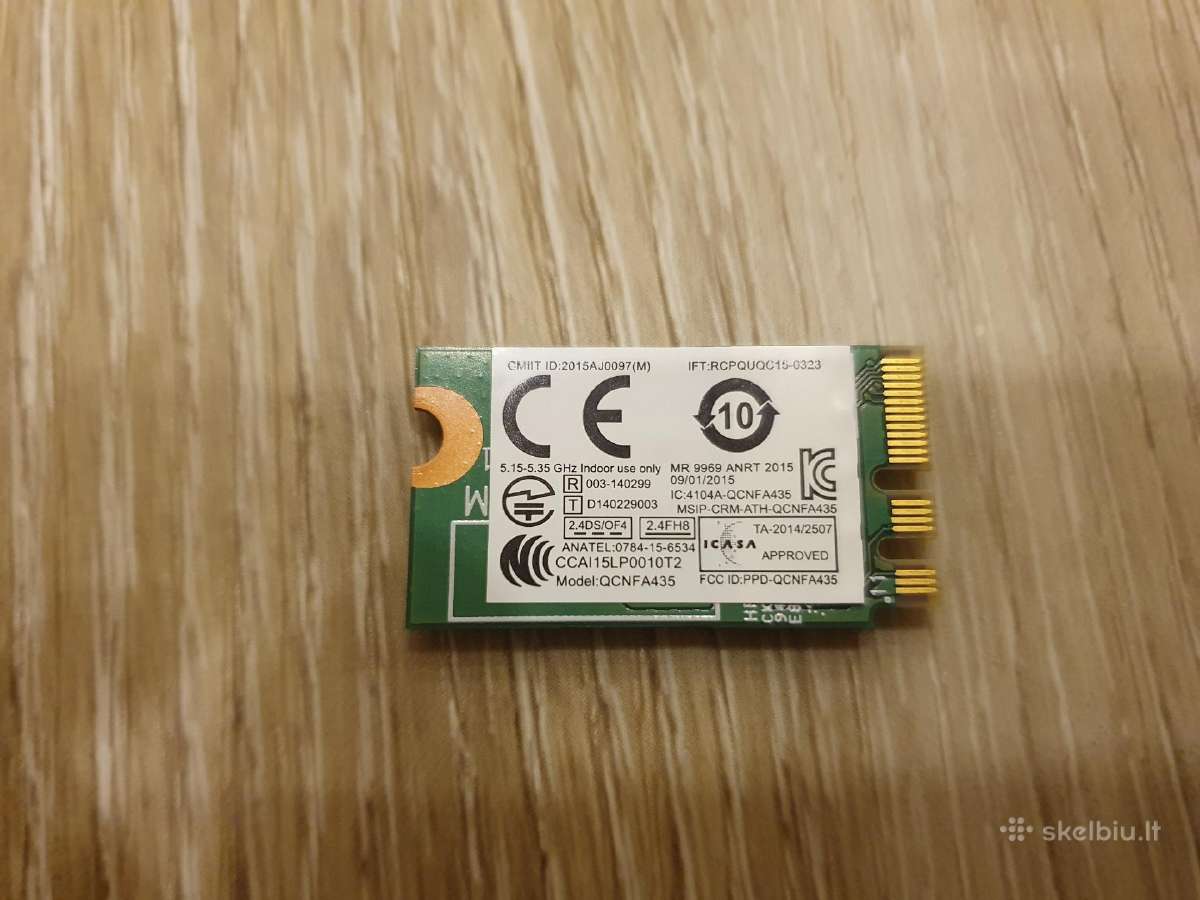 Qualcomm Atheros Qca9377 M2 WiFi 5 + Bluetooth 4.1 - nuotraukos Nr. 2