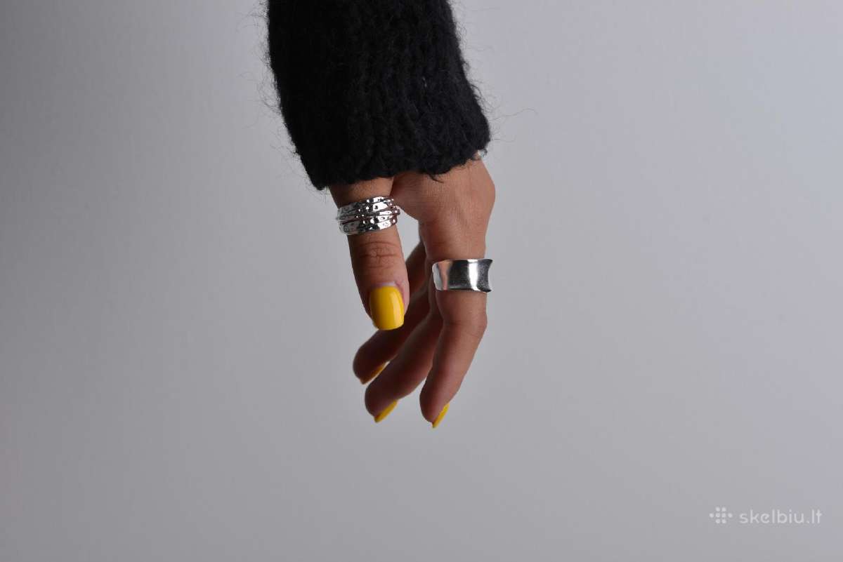 Sidabrinis ziedas - Silver plated Adjustable Rings