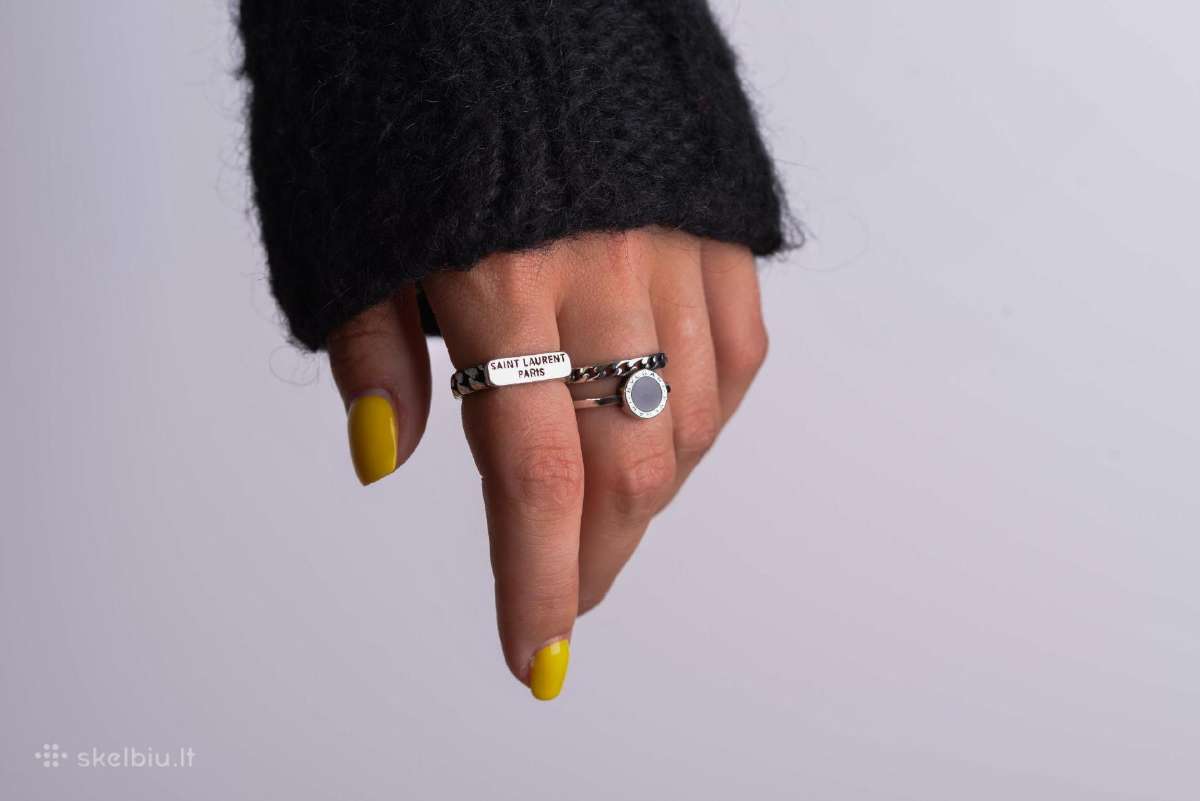 Sidabrinis ziedas - Silver plated Adjustable Rings - nuotraukos Nr. 6