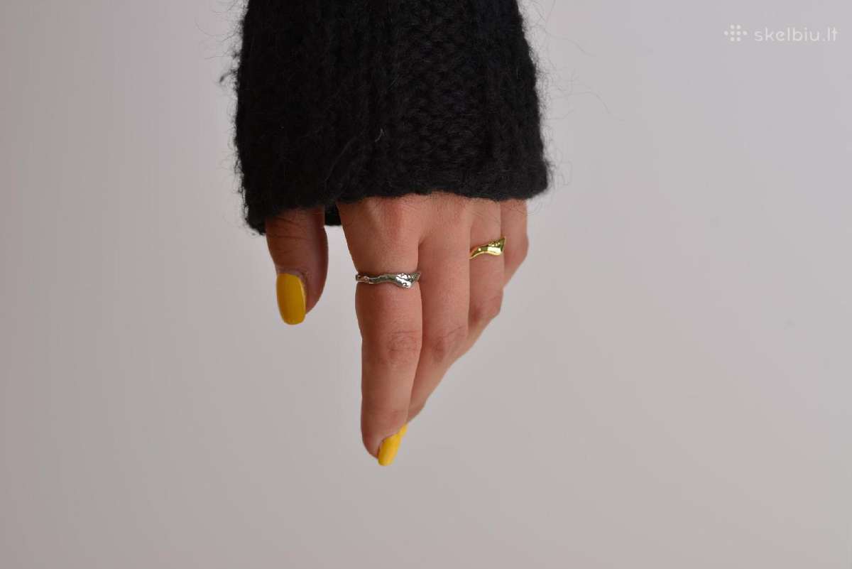Sidabrinis ziedas - Silver plated Adjustable Rings - nuotraukos Nr. 9