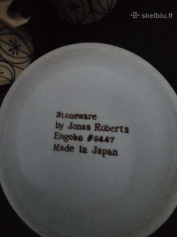 Japoniški Jono Robertso Engobe Nr.6447akmens masės - nuotraukos Nr. 4