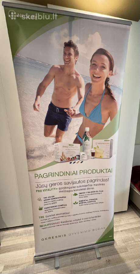 Reklaminiai roll up stendai