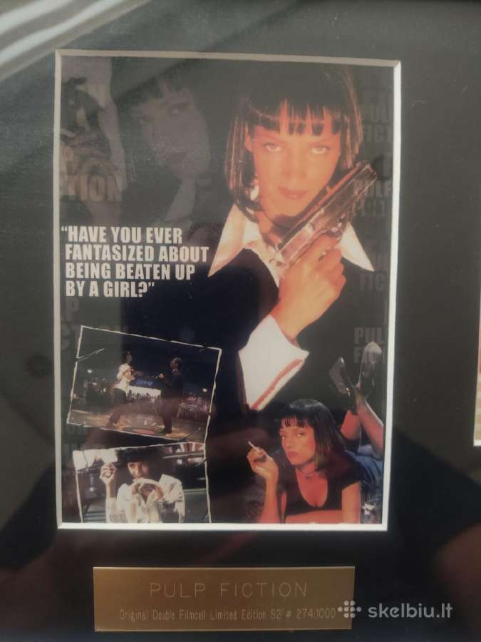 Pulp Fiction filmo originalus rėmas su Travolta
