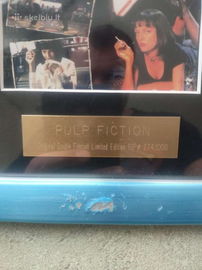 Pulp Fiction filmo originalus rėmas su Travolta - nuotraukos Nr. 3