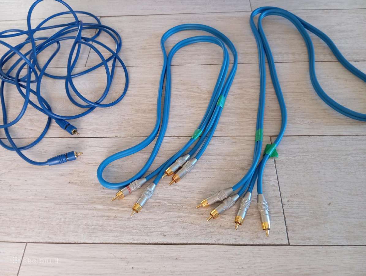 Audio Laidai (rca/cinch) aukštos kokybės