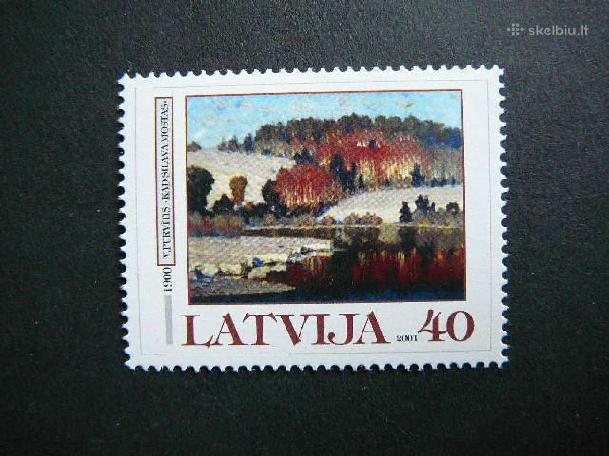 Latvija Daile 2001 svarus Mnh lv539