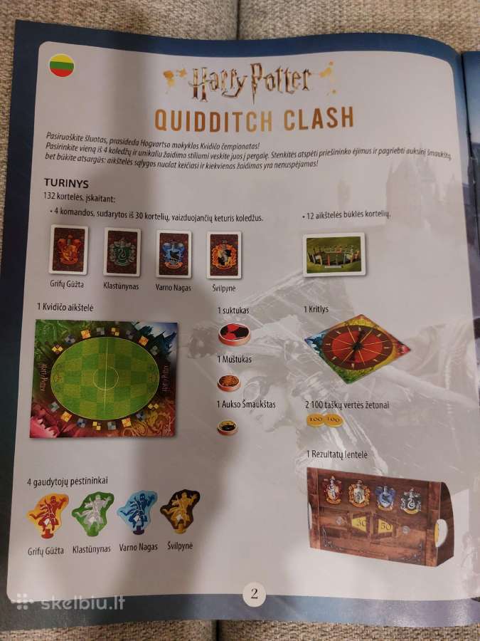 Stalo žaidimas Clementoni Harry Potter Quidditch C - nuotraukos Nr. 7