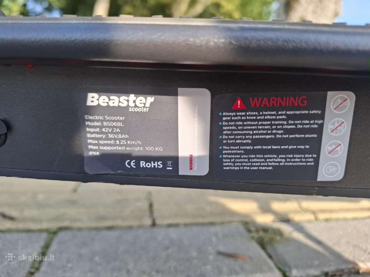 Beaster Scooter Bs06bl - nuotraukos Nr. 4