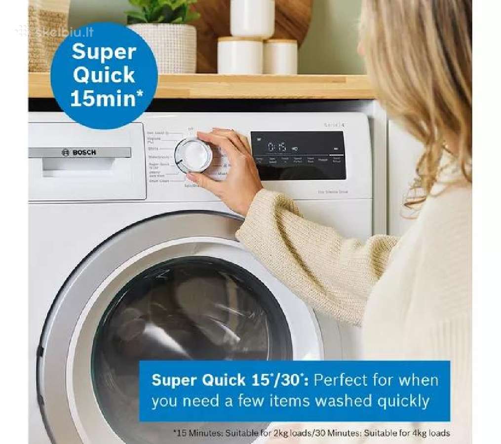 Bosch serijos 4 Wan28259gb 9 kg 1400 aps/min - nuotraukos Nr. 4