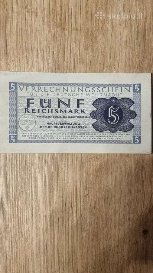 1944 m Vermachto reichmarkės - nuotraukos Nr. 3