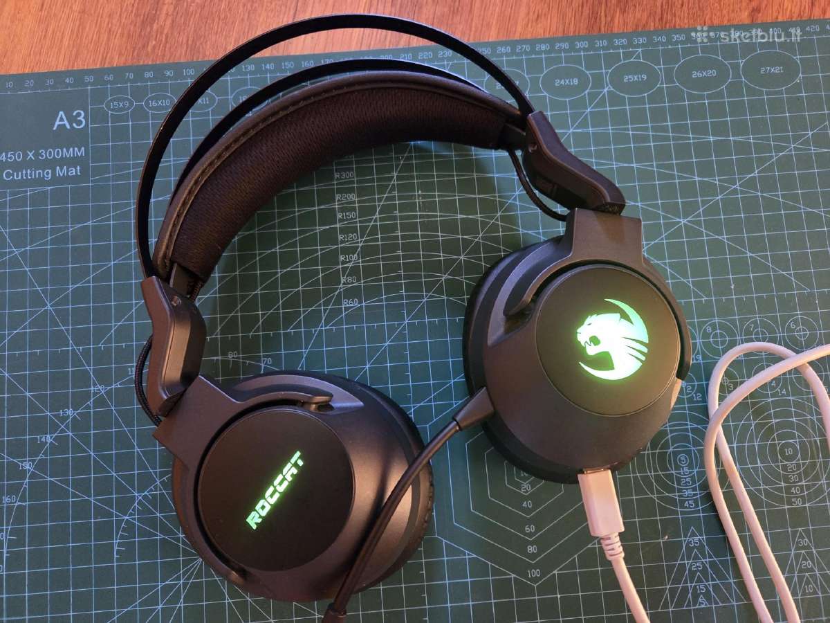 Roccat wireless / beilaidės Elo 7.1 Air ausinės - nuotraukos Nr. 3