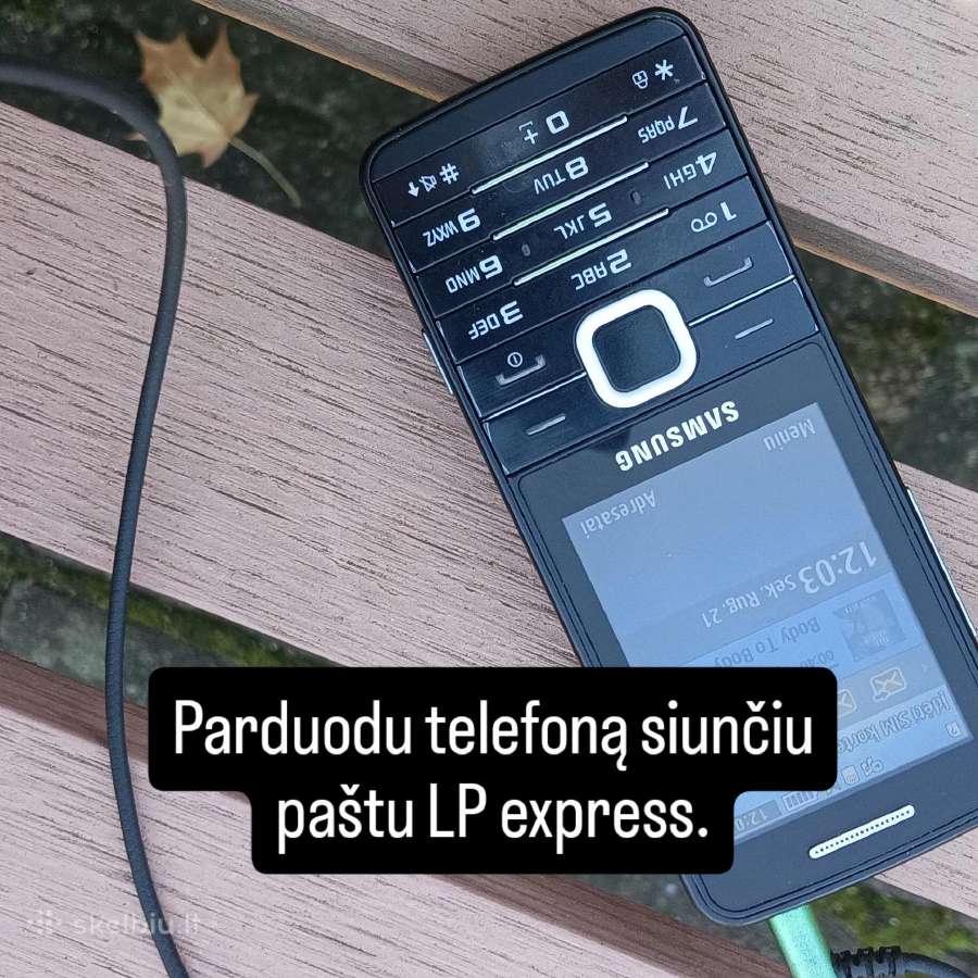 Sveiki parduodu telefoną Samsung Turiu 3 . siunčiu - nuotraukos Nr. 2