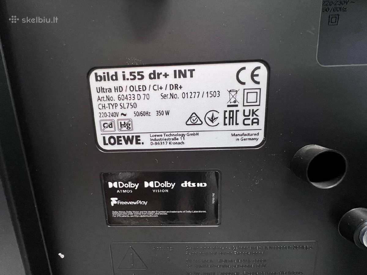 Televizorius loewe i.55 dr+ 55 coliu ir 48 coliu - nuotraukos Nr. 6