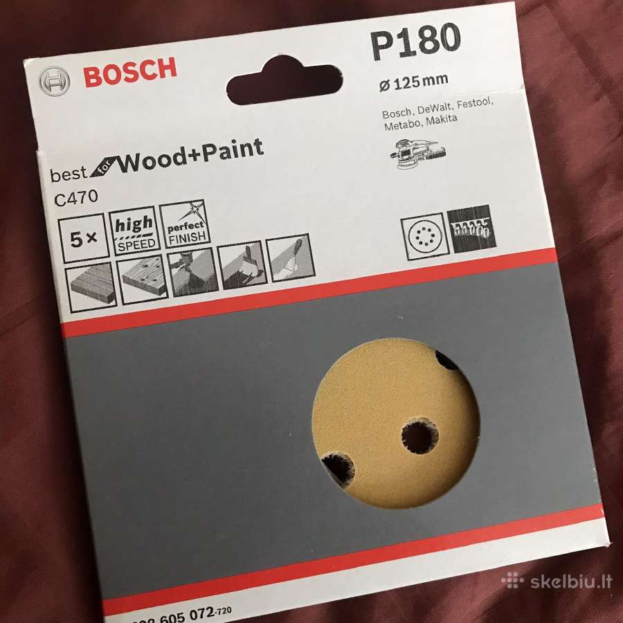 Bosch šlifavimo diskeliai P180