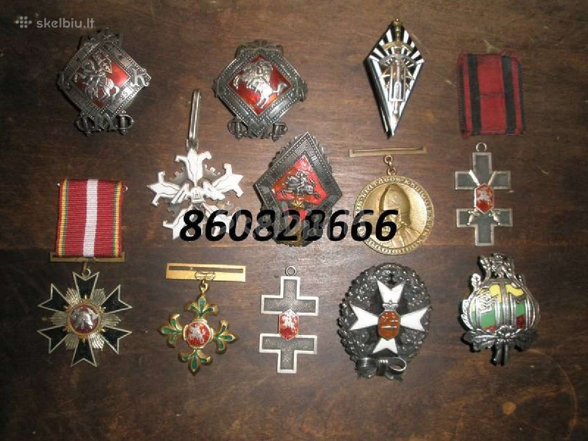Kolekcijai papildyti ieskau ordinu medaliu zenklu