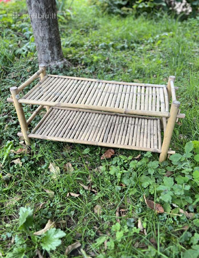 Bambukinė batų lentyna, prieškambario batu lentyna - nuotraukos Nr. 2