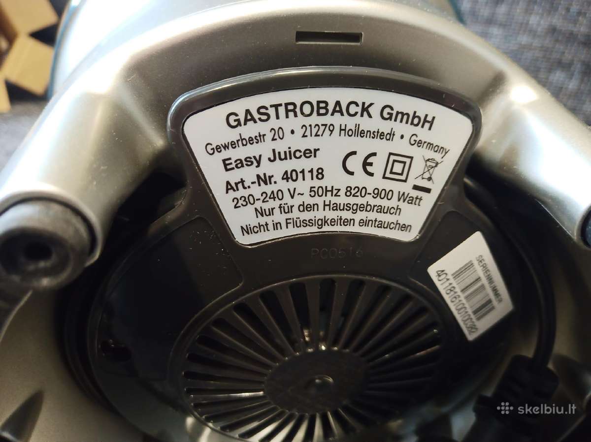 Gastroback sulčiaspaudė - nuotraukos Nr. 14