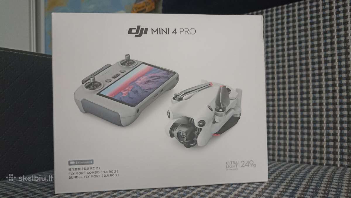Dji dronas mini4pro+fly more combo ir priedai RC 2