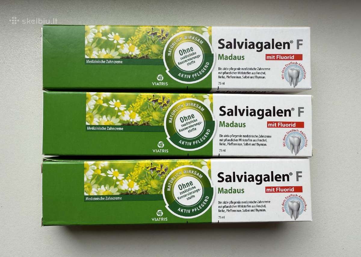 Salviagalen dantų pasta F, 75 ml - nuotraukos Nr. 2