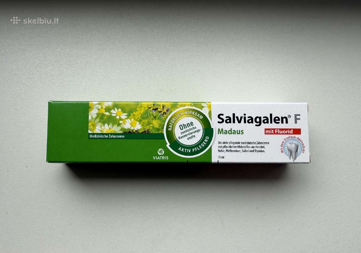 Salviagalen dantų pasta F, 75 ml - nuotraukos Nr. 3