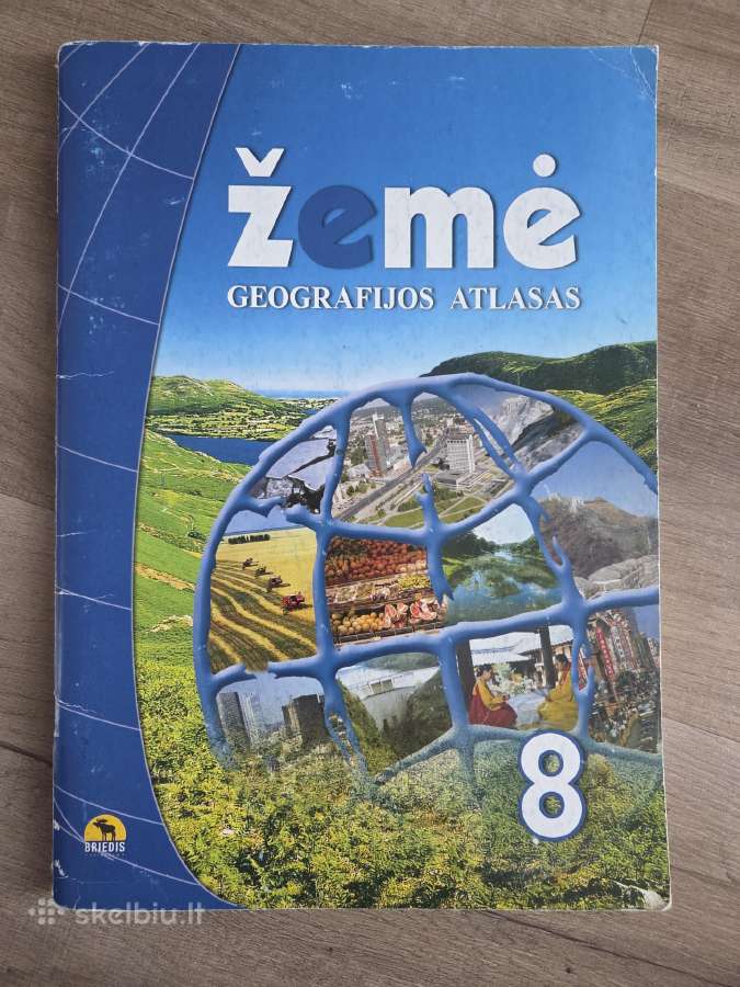Geografijos atlasas Žemė 8 klasė