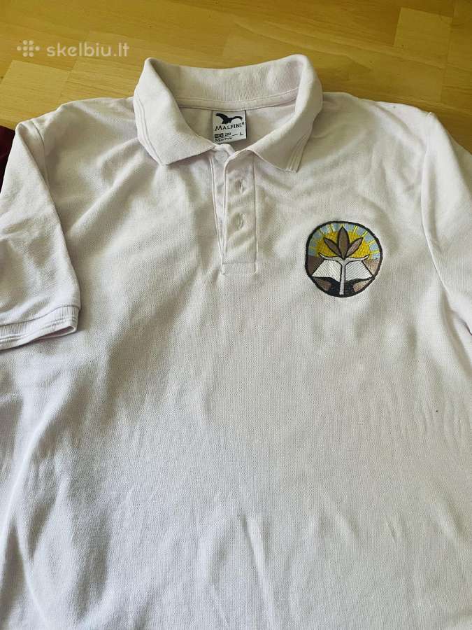 Aukuro gimnazijos polo marškinėliai L dydis - nuotraukos Nr. 2