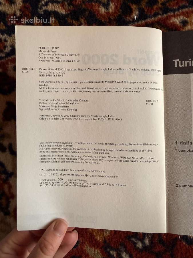 Žingsnis po žingsnio. Microsoft Word 2000 - nuotraukos Nr. 2