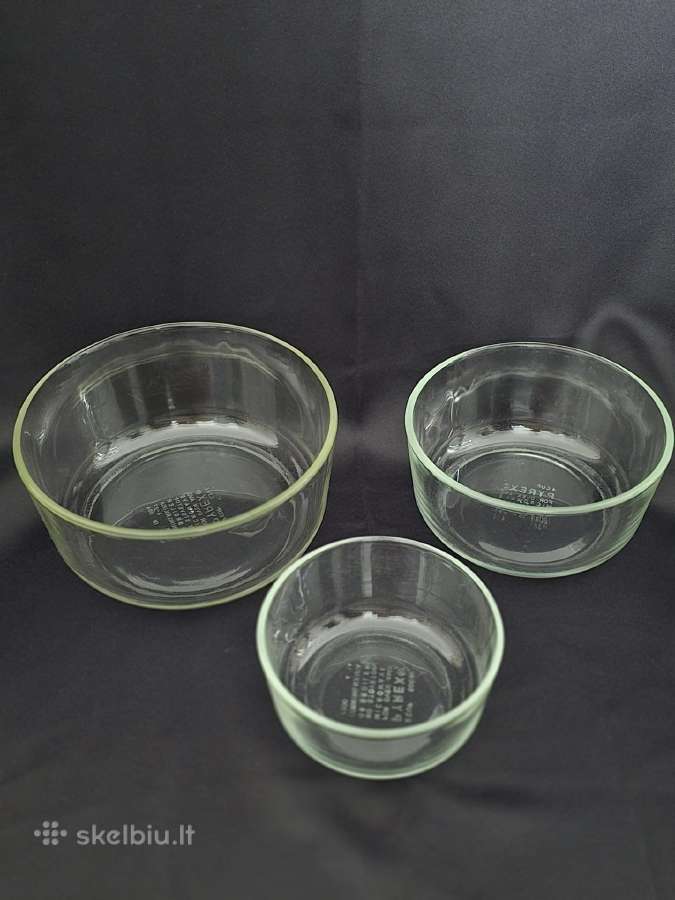 Pyrex 3 dydžių:1,75litro,1lir 0,5 Lkomplektasusa - nuotraukos Nr. 5
