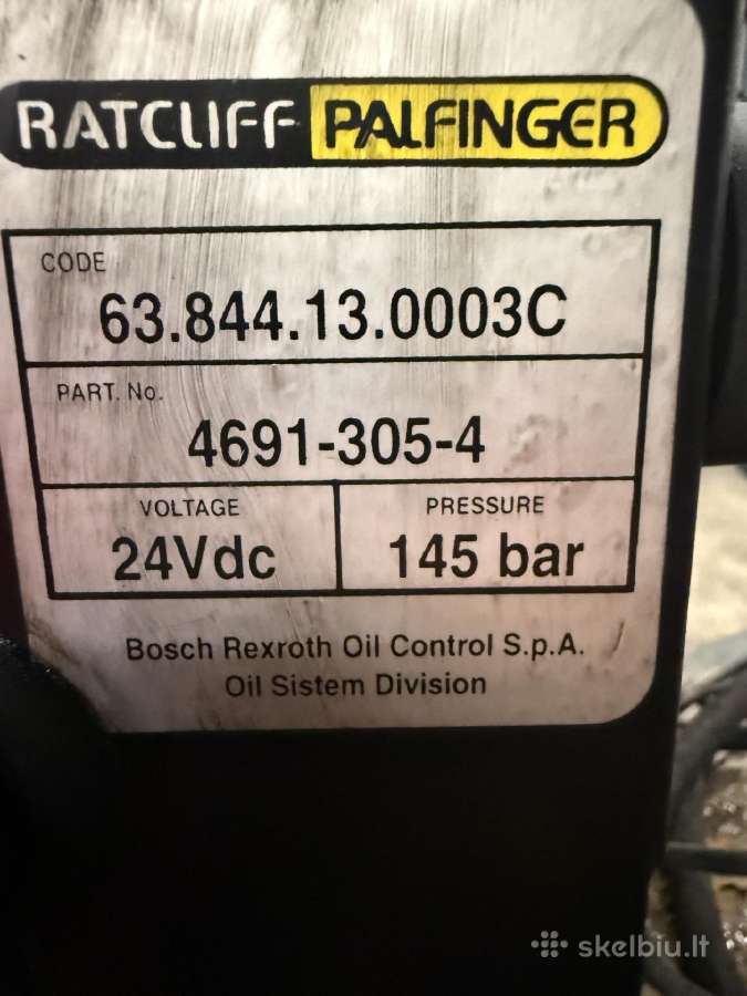 Hidrostotelė 24 v Ratcliff Palfinger - nuotraukos Nr. 9